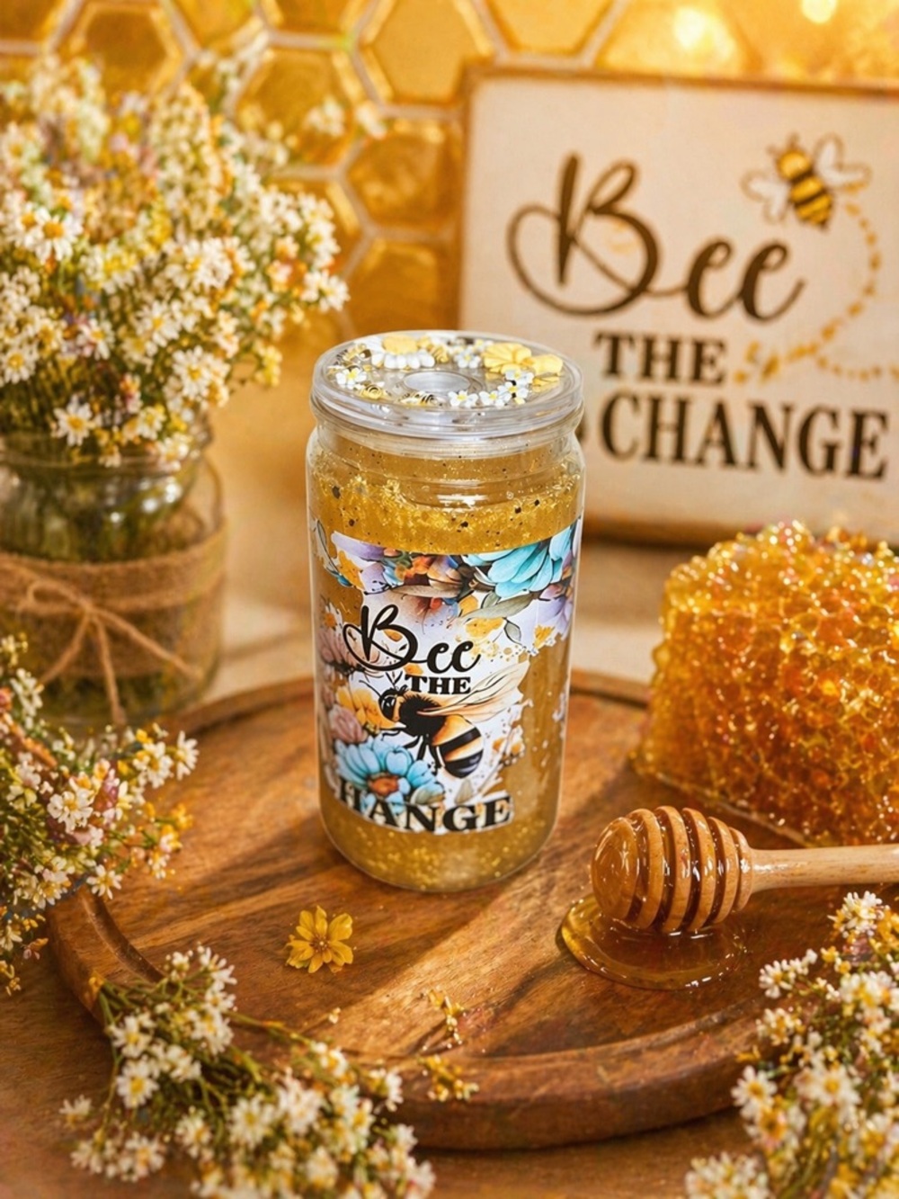 Golden Honey Mug - Decorative Home Dining Mug